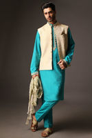 Picture of Kurta pajama with jacket & shawl