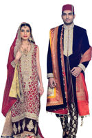 Picture of Opulent maroon sherwani