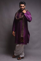 Picture of Purple embroidered kurta
