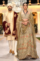 Picture of Cream jamawar sherwani