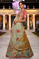 Picture of Blue Floral Lehnga (BRD183)
