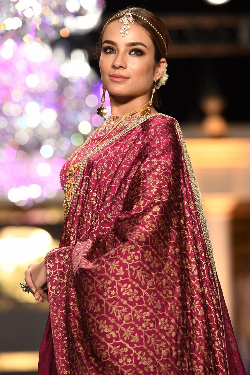 Picture of Yellow Net Gharara (BRD153)