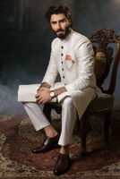 Picture of Ivory white sherwani
