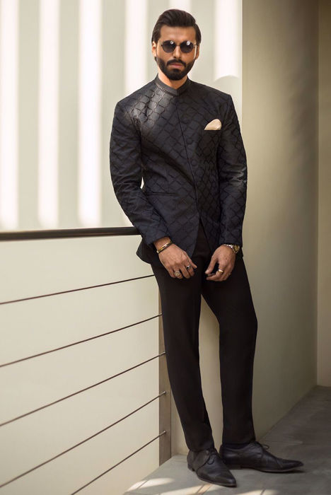 Black Diamond Embroidered Jacket