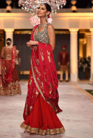 Picture of Red gharara saree (SRE121)