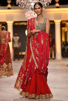 Picture of Red gharara saree (SRE121)